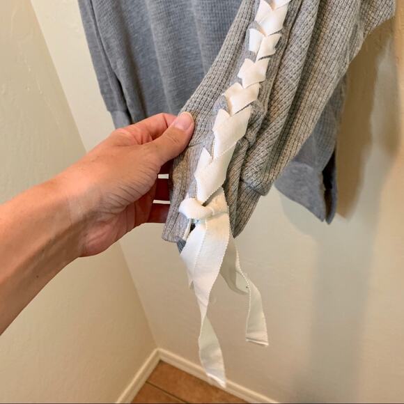 Free People movement grey waffle knit turtle neck - Picture 4 of 9